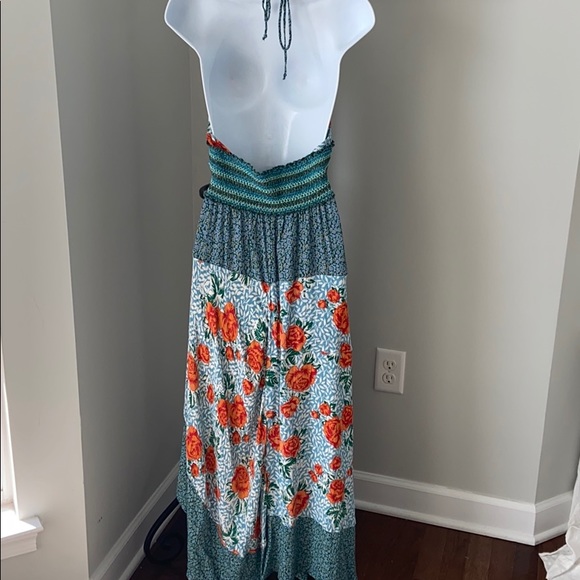 Free People Gabriela Halter Dress V-Neck Hem Dress - Picture 8 of 10